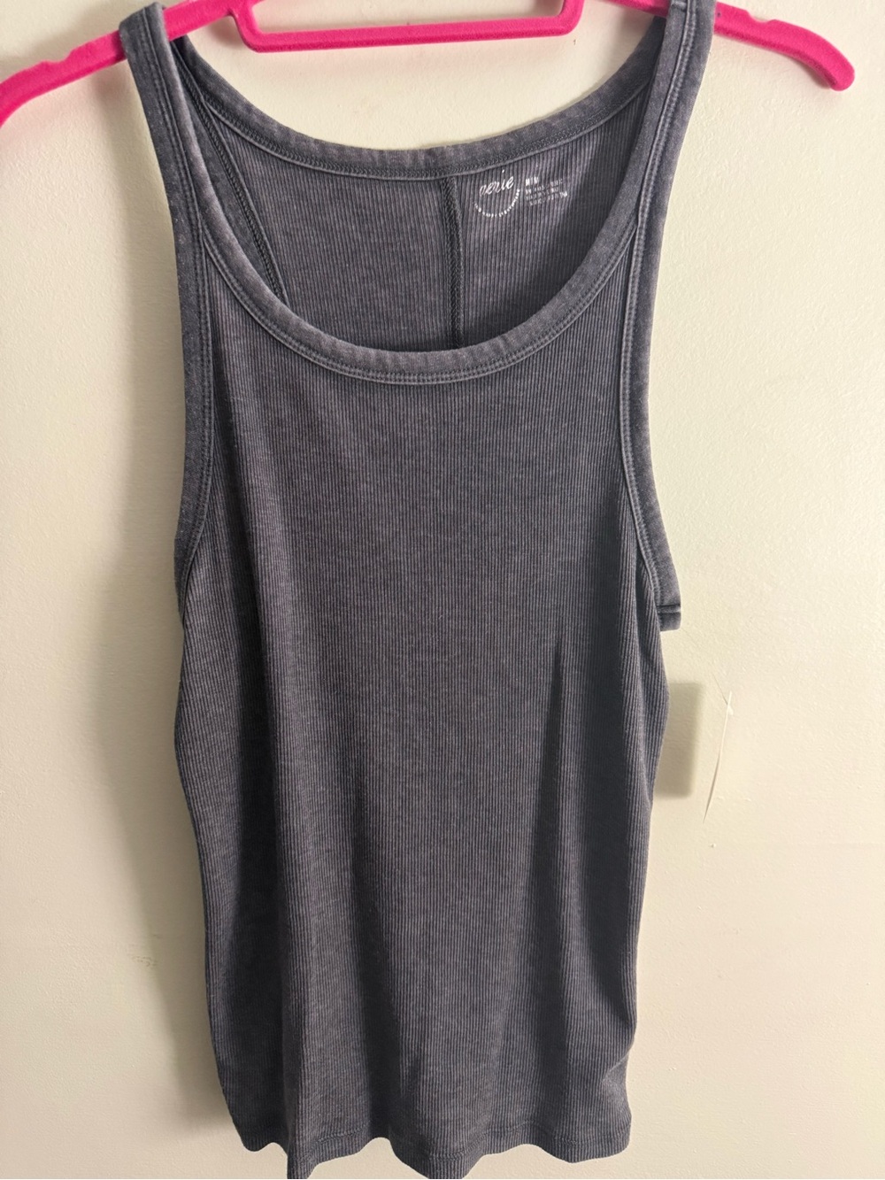 NWT Aerie Dark Gray Ribbed Tank M